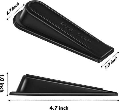 Heavy Duty Rubber Door Stopper Wedge Sturdy and Stackable Door Stop, Multi Surface Design, Fit for Gaps up to V1258-DP02-A-60