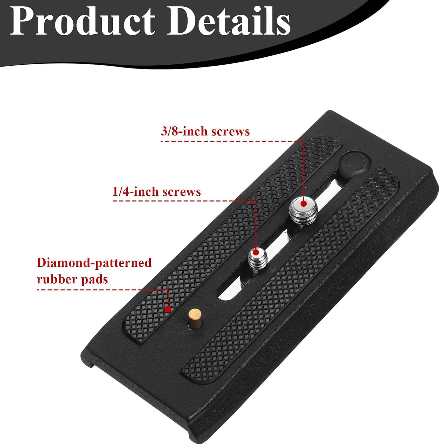 Tripod Quick Release Plate, P200 Quick Release Plate Camera for Tripod, Universal Aluminum Alloy Camera V1258-DP02-A-605