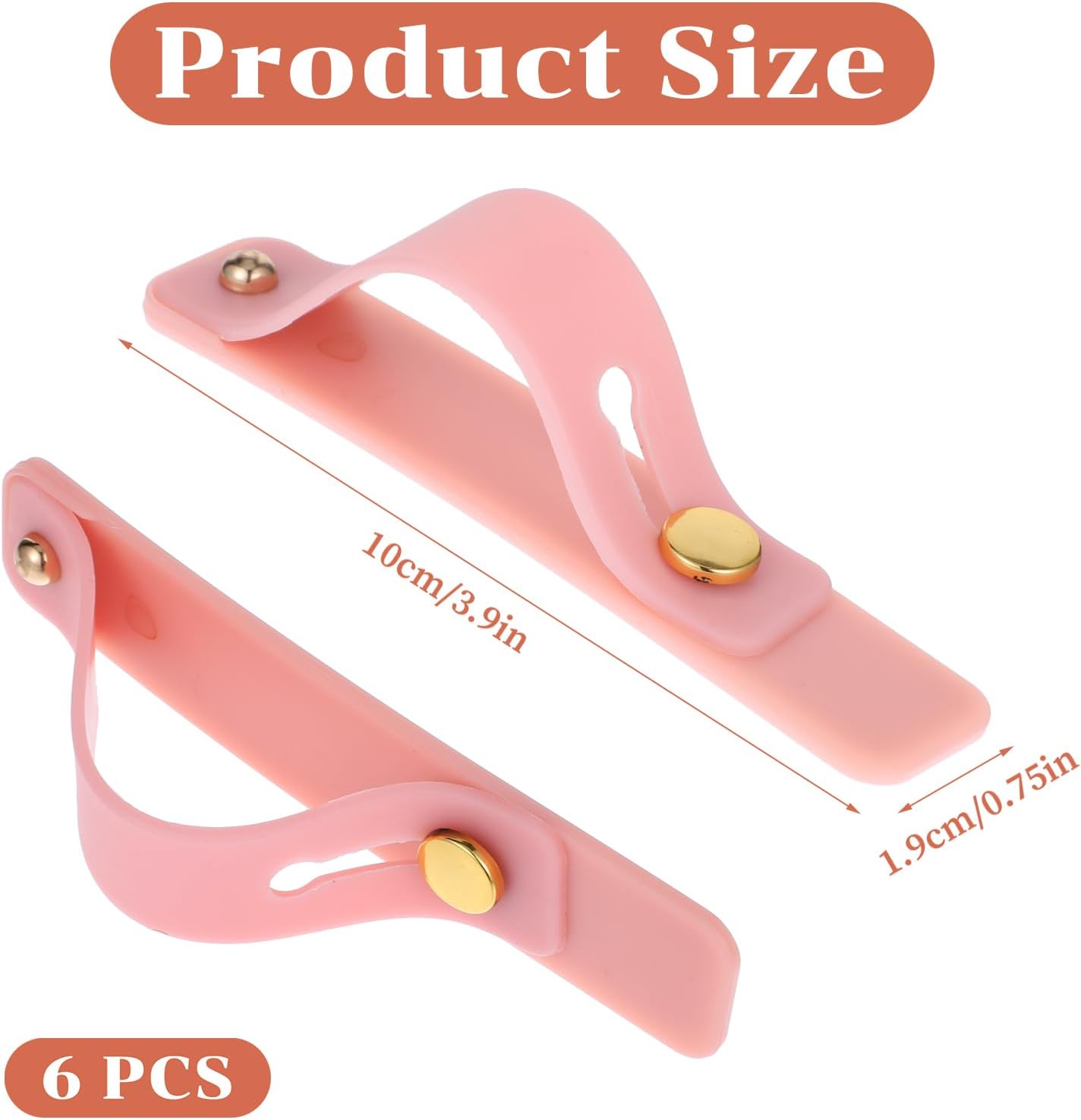 6Pcs Finger Loop Phone Grip Phone Finger Holder Universal Cell Phones Strap Grip Holder Telescopic Phones V1258-DP02-A-606