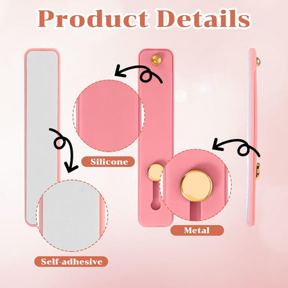 6Pcs Finger Loop Phone Grip Phone Finger Holder Universal Cell Phones Strap Grip Holder Telescopic Phones V1258-DP02-A-606