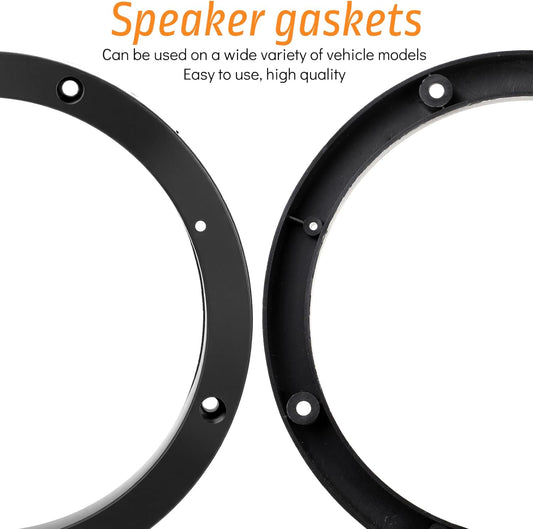 Vin Beauty 2 Pcs 6.5 Speaker Spacer Enhance Sound Quality 6.5 Inch Speaker Spacer 1 Inch No Cutting and V1258-DP02-A-607