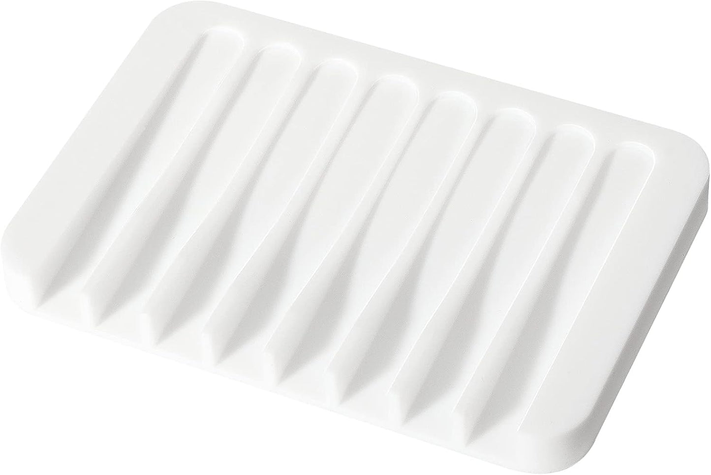 Soap Dish Shower Waterfall Soap Tray Holder for Bathroom, Kitchen, Counter Top, Flexible Silicone, Keep Soap V1258-DP02-A-61