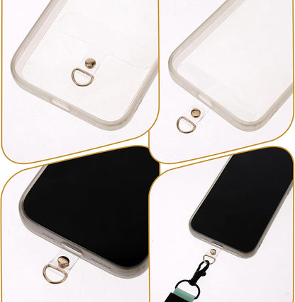 Vin Beauty 10 Pack Universal Gold Phone Tether Tab, Phone Lanyard Tab Without Adhesive, Tether Tabs for Cell V1258-DP02-A-611