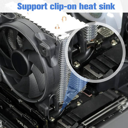 4 PCS AM5 CPU Bracket AM5 Motherboard CPU Cooler Fan Bracket, Desktop Computer Fan Retainer with Screws Black V1258-DP02-A-612