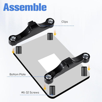 4 PCS AM5 CPU Bracket AM5 Motherboard CPU Cooler Fan Bracket, Desktop Computer Fan Retainer with Screws Black V1258-DP02-A-612