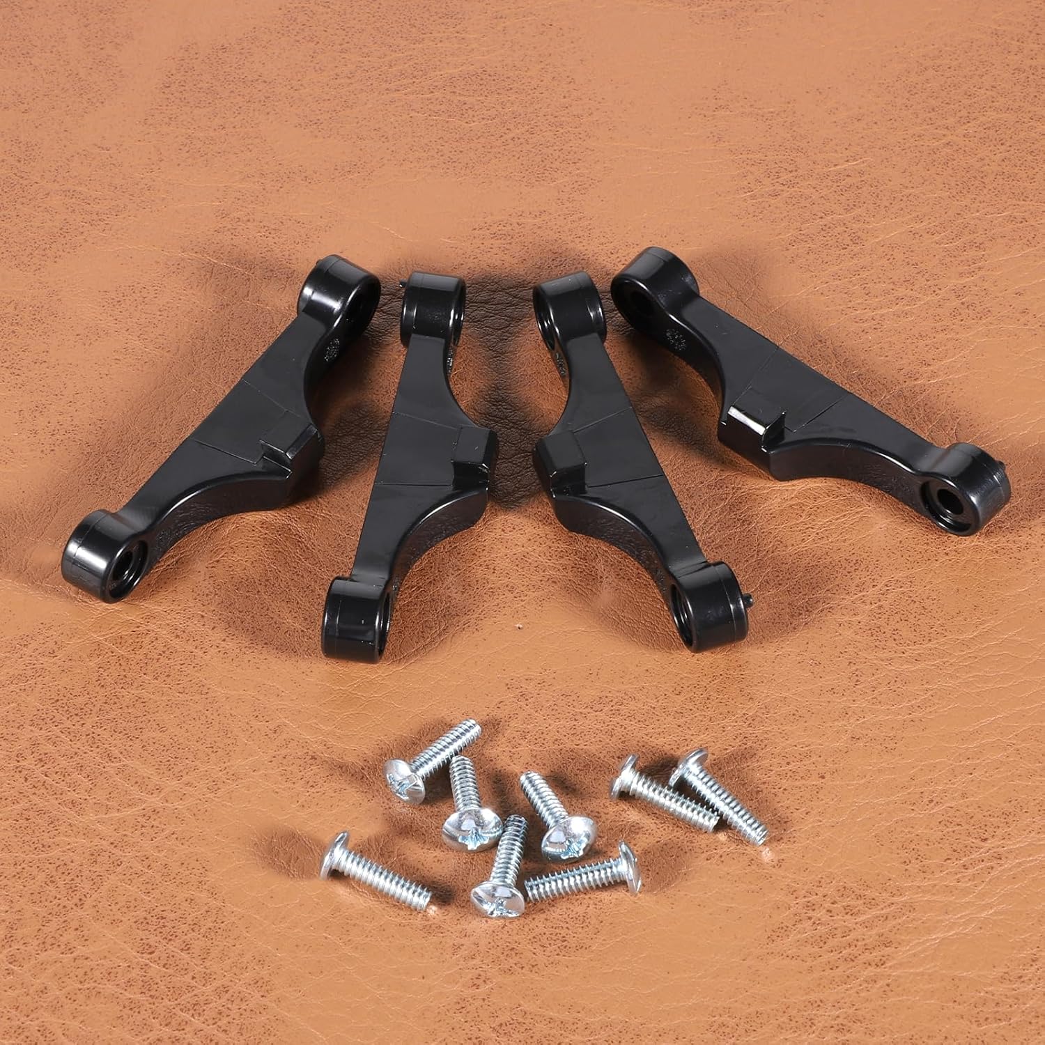 4 PCS AM5 CPU Bracket AM5 Motherboard CPU Cooler Fan Bracket, Desktop Computer Fan Retainer with Screws Black V1258-DP02-A-612