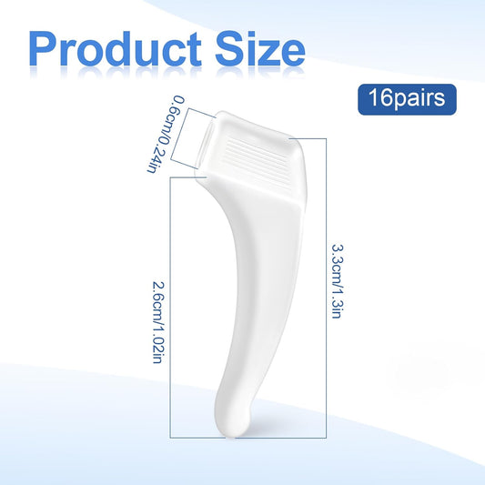 16 Pairs Glasses Ear Hook Eye Glasses Ear Grippers Silicone Anti Slip Eyeglass Holder, Eyeglasses Grip Hooks V1258-DP02-A-617