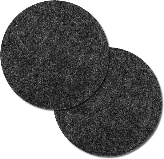 4 PCS Coasters, Eco-Friendly 100% Biodegradable Absorbent Felt Coasters for Drinks Bar Home, 4 Inch (Black V1258-DP02-A-62