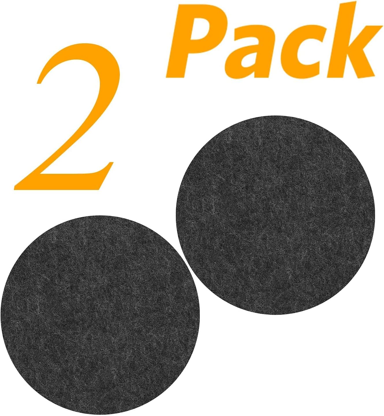 4 PCS Coasters, Eco-Friendly 100% Biodegradable Absorbent Felt Coasters for Drinks Bar Home, 4 Inch (Black V1258-DP02-A-62