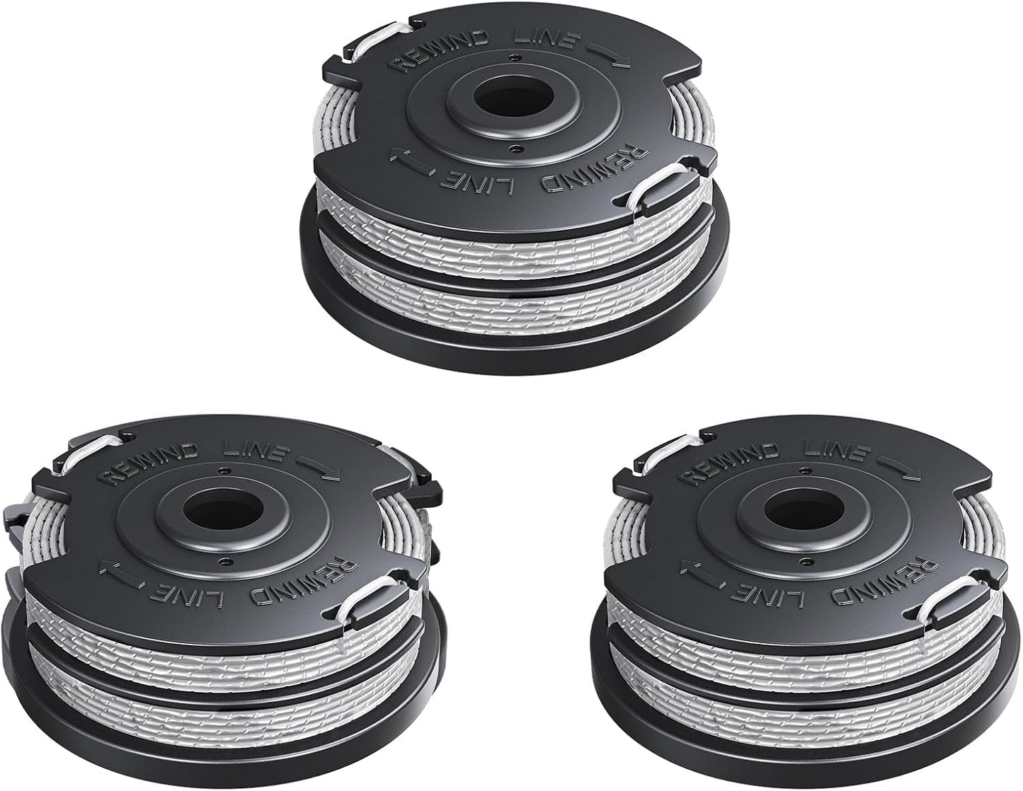 Weed Wacker String Compatible with Greenworks, Dual String Trimmer Replacement Spool for Greenworks Weed V1258-DP02-A-641