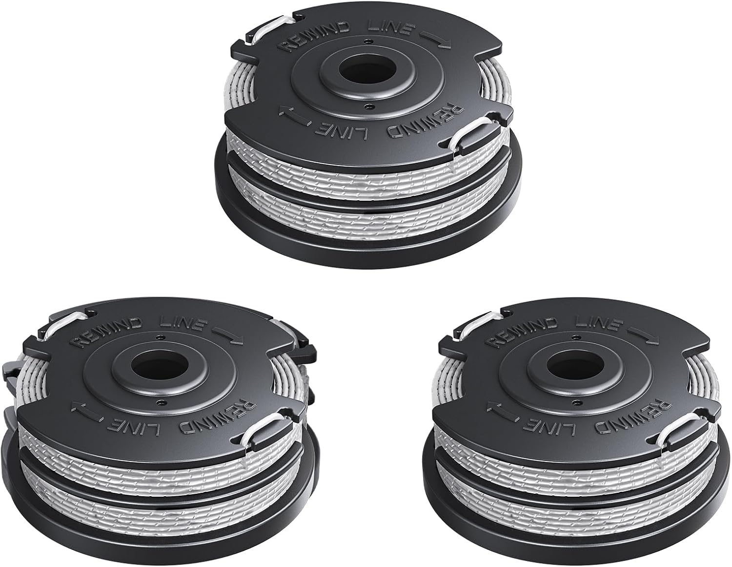 Weed Wacker String Compatible with Greenworks, Dual String Trimmer Replacement Spool for Greenworks Weed V1258-DP02-A-641