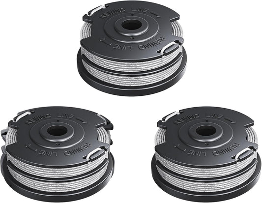 Weed Wacker String Compatible with Greenworks, Dual String Trimmer Replacement Spool for Greenworks Weed V1258-DP02-A-641