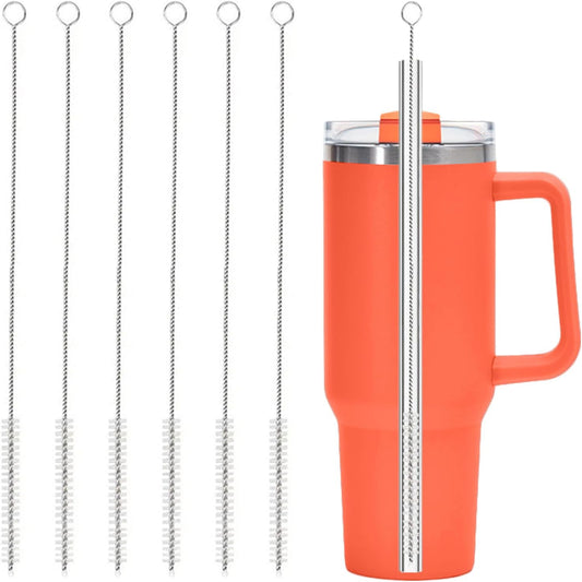 6 Pack Straw Cleaner Brush for Stanley, Reusable Extra Long Straw Cleaner for 40/30/20 oz Stanley Mug, 10mm V1258-DP02-A-65