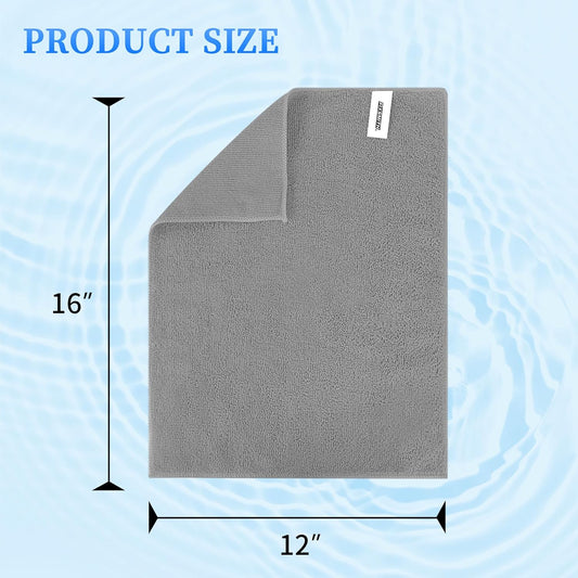 Microfiber Cleaning Cloth - Pack of 8, Size: 12 x 16 in, Multi-Functional Cleaning Towels, Highly Absorbent V1258-DP02-A-652