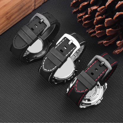 6Pcs Watch Band Loops Watch Strap Holder Loop Black Watch Band Strap Loops Watch Strap Keeper Holder Retainer V1258-DP02-A-655