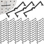 Black Peg Locks Plastic Pegboard Hook Locks Pegboard Display Hook Organizer Fixer Peg Board Hook Clip V1258-DP02-A-717