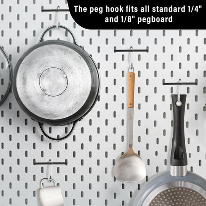 Black Peg Locks Plastic Pegboard Hook Locks Pegboard Display Hook Organizer Fixer Peg Board Hook Clip V1258-DP02-A-717