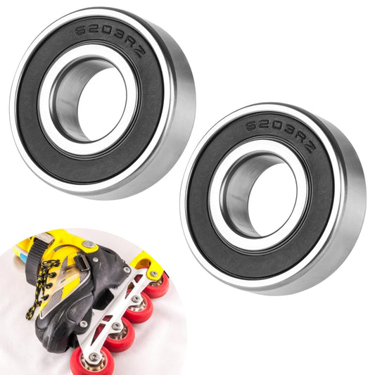 6203-RS Sealed Bearing 2Pcs 6203RS Bearings ID 17mm x OD 40mm x Width 12mm Double Rubber Sealed Bearing Deep V1258-DP02-A-721