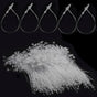 3" Plastic Fastener Clear Hang Tag Snap Lock Plastic Tag Fasteners Pin Security Loop for Retail Store V1258-DP02-A-724
