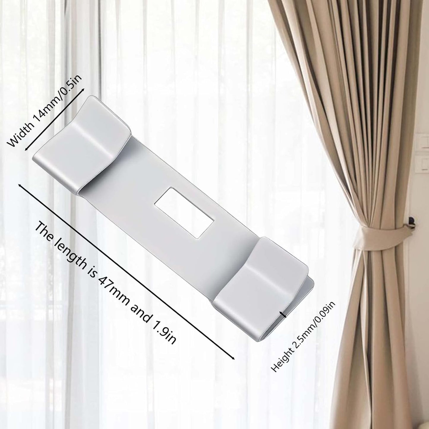20 PCs Vertical Blind Repair Vane Metal Tabs Replacement Fixer Kit for Slats V1258-DP02-A-725
