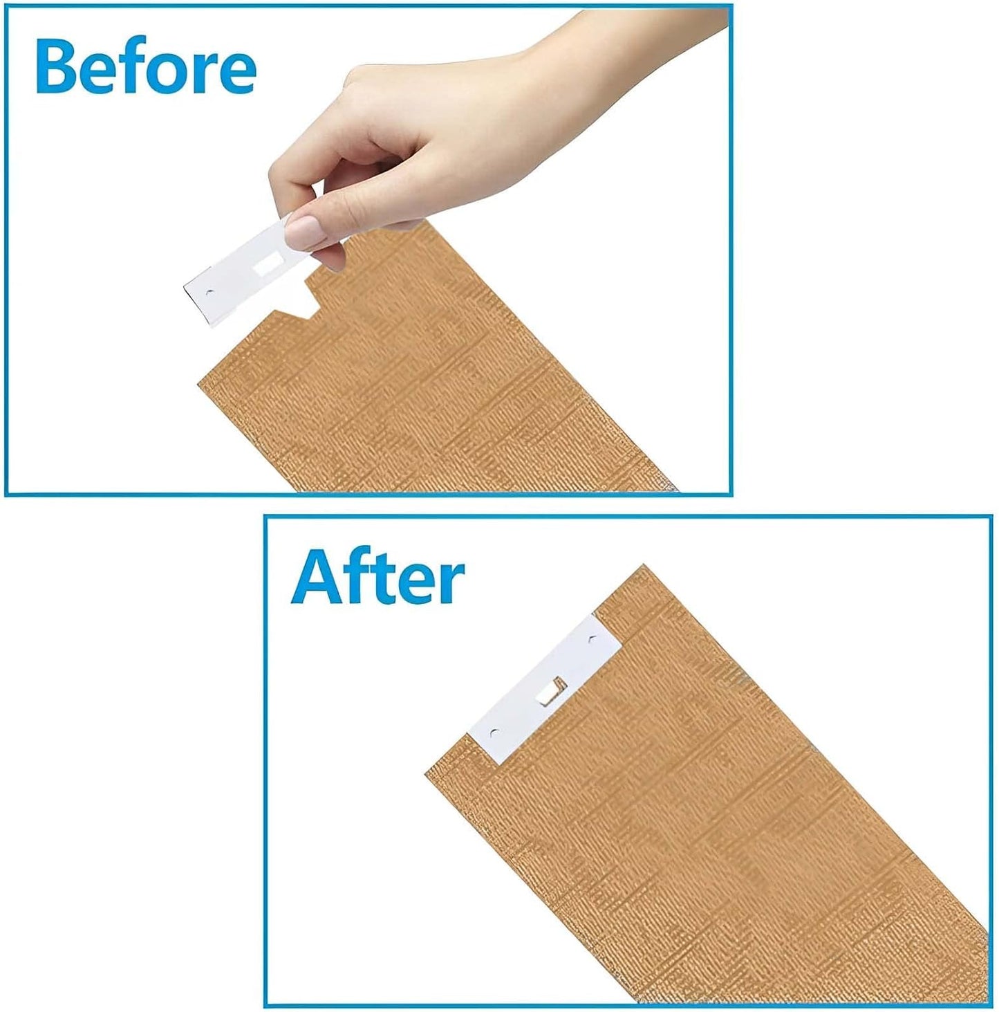 20 PCs Vertical Blind Repair Vane Metal Tabs Replacement Fixer Kit for Slats V1258-DP02-A-725