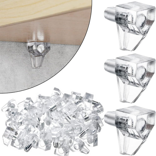 5mm Shelf Pegs 50 Pack Clear Crystal Plastic Cabinet Shelf Pins Shelf Holder Pins Replacement Pegs for V1258-DP02-A-726