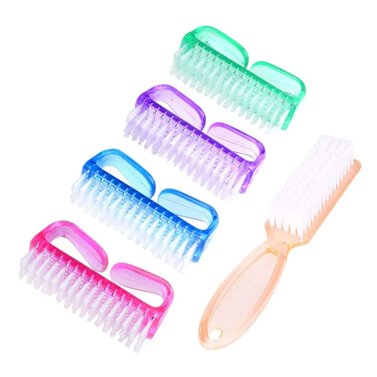 Handle Grip Nail Brush, Hand Fingernail Scrub Cleaning Brushes for Toes and Nails Cleaner, Pedicure Scrubbing V1258-DP02-A-736