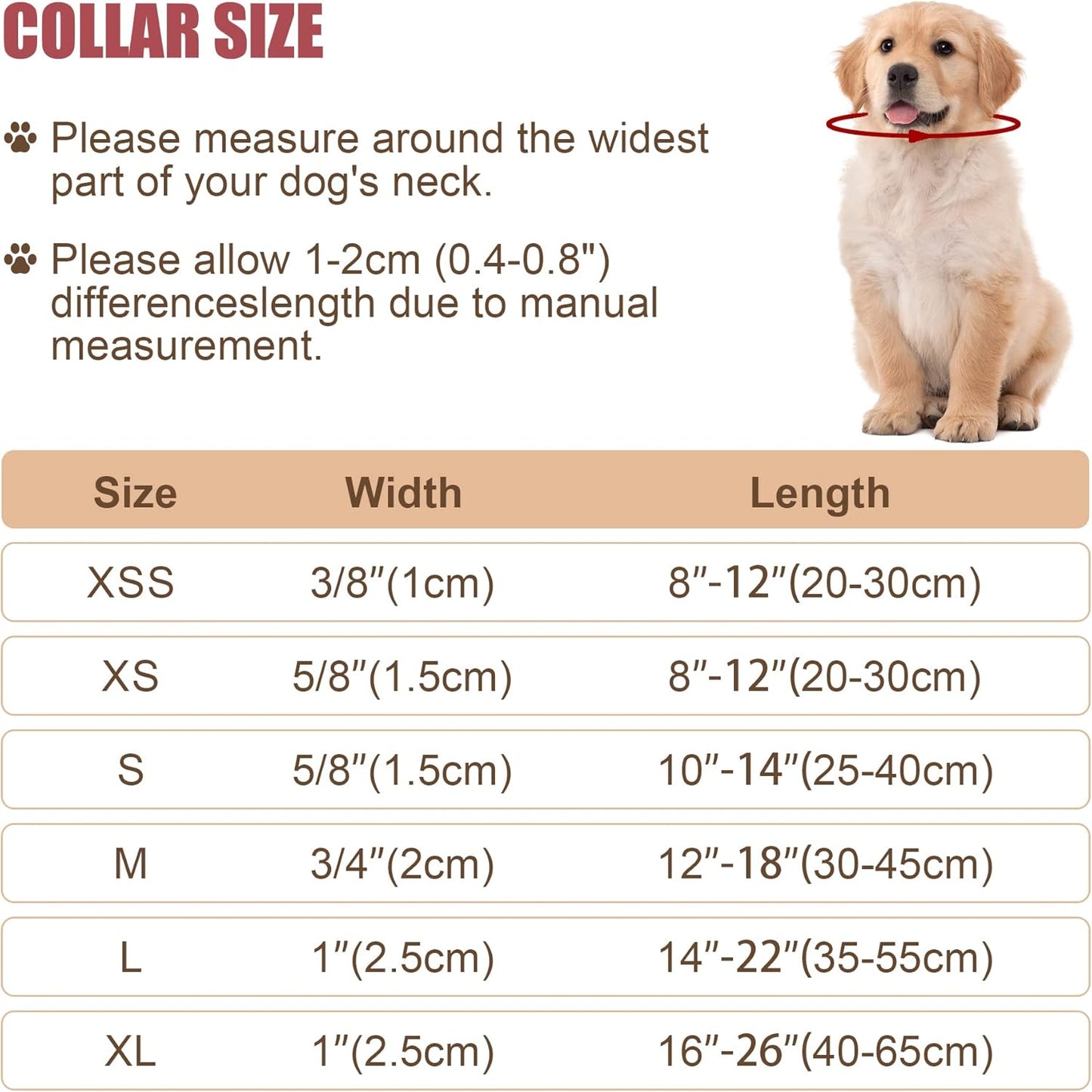 Reflective Dog Collar with Buckle Adjustable Safety Nyl Collars for Small Medium Large Dogs, Pink S V1258-DP02-A-738