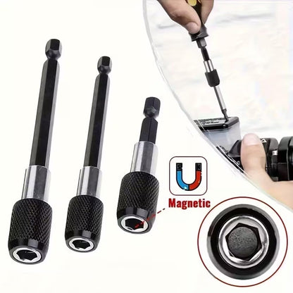3-Piece Magnetic Bit Holder Extensi Set, Quick Release Universal Impact Drill Adapter for Home DIY Projects V1258-DP02-A-762