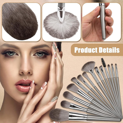 Makeup Brushes, 14 Pcs Professional Makeup Brush Set, Eye and Face Foundation Brush Set, Eyeshadow Brushes, V1258-DP02-A-9