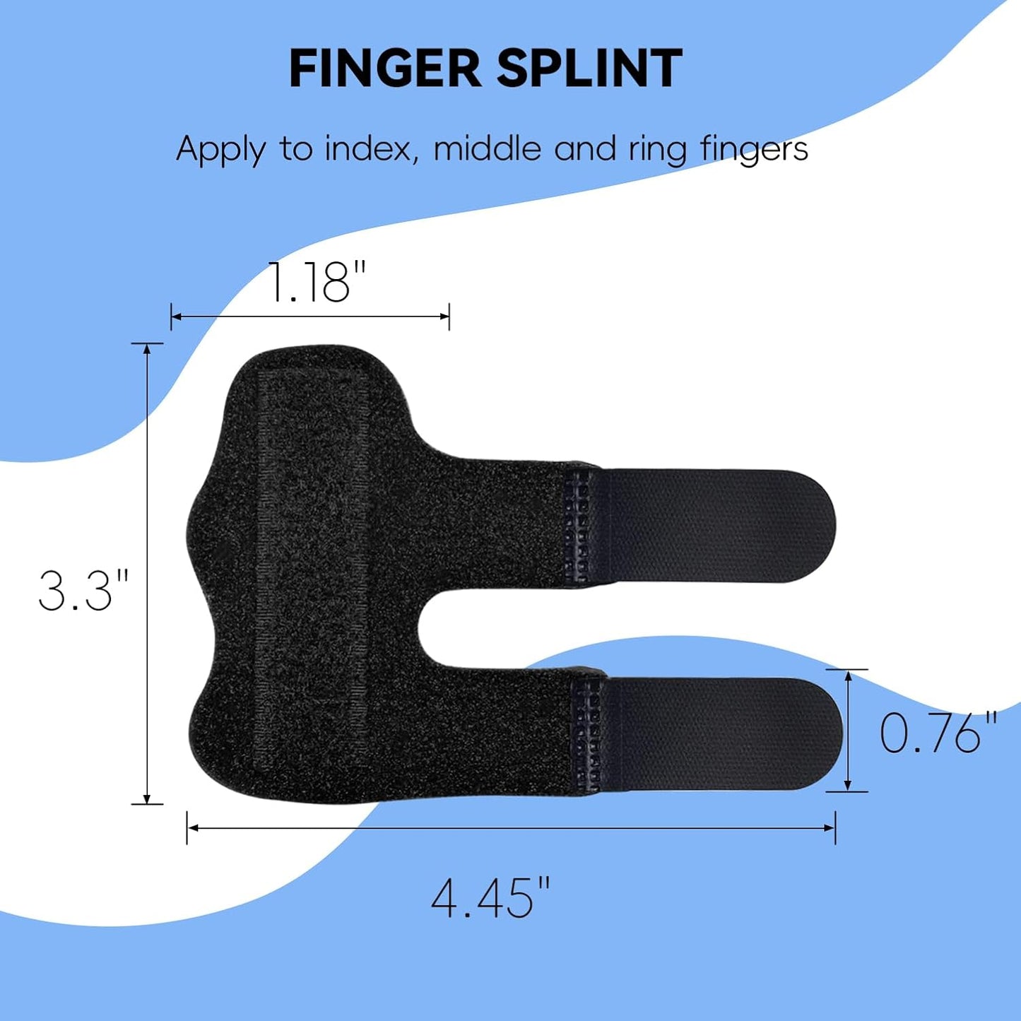 Finger Splint, Universal Trigger Finger Brace for Broken/Arthritis Pain and Sprain Relief, Splints for V1258-DP02-A-940