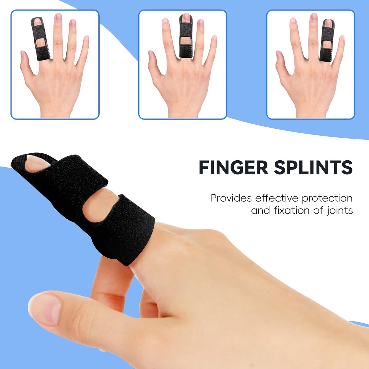 Finger Splint, Universal Trigger Finger Brace for Broken/Arthritis Pain and Sprain Relief, Splints for V1258-DP02-A-940