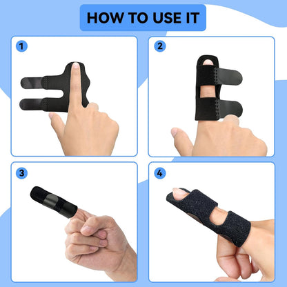 Finger Splint, Universal Trigger Finger Brace for Broken/Arthritis Pain and Sprain Relief, Splints for V1258-DP02-A-940