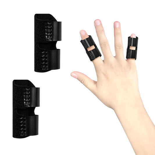 2 PCS Small Finger Splint, Adjustable Trigger Finger Splint, Straightener for Broken Strained Arthritis for V1258-DP02-A-941