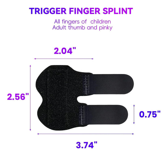 2 PCS Small Finger Splint, Adjustable Trigger Finger Splint, Straightener for Broken Strained Arthritis for V1258-DP02-A-941