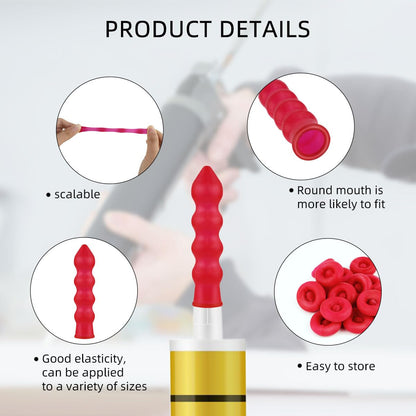 20 Pack Caulk Saver Caps - Seal and Preserve Open Caulking Tubes Red V1258-DP02-A-950