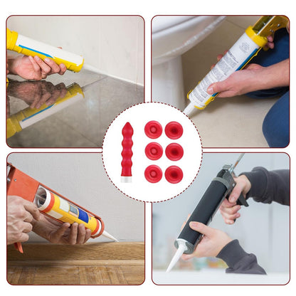 20 Pack Caulk Saver Caps - Seal and Preserve Open Caulking Tubes Red V1258-DP02-A-950