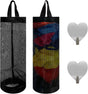 2 Pcs Plastic Bag Holder Trash Bags Storage Dispenser Organizer for Home Kitchen Mesh Hanging Dispensers V1258-DP02-A-951