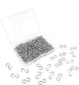 100 Mini S Hooks - Metal Shaped Hangers for Crafts, Jewelry & DIY Key Chains V1258-DP02-A-962