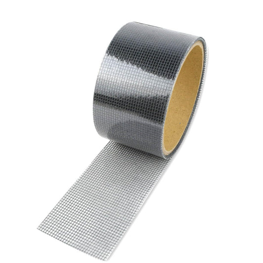 3-Layer Strong Waterproof Adhesive Screen Repair Tape - Instantly Fix Holes & Tears Fiberglass Kit Gray V1258-DP02-A-965