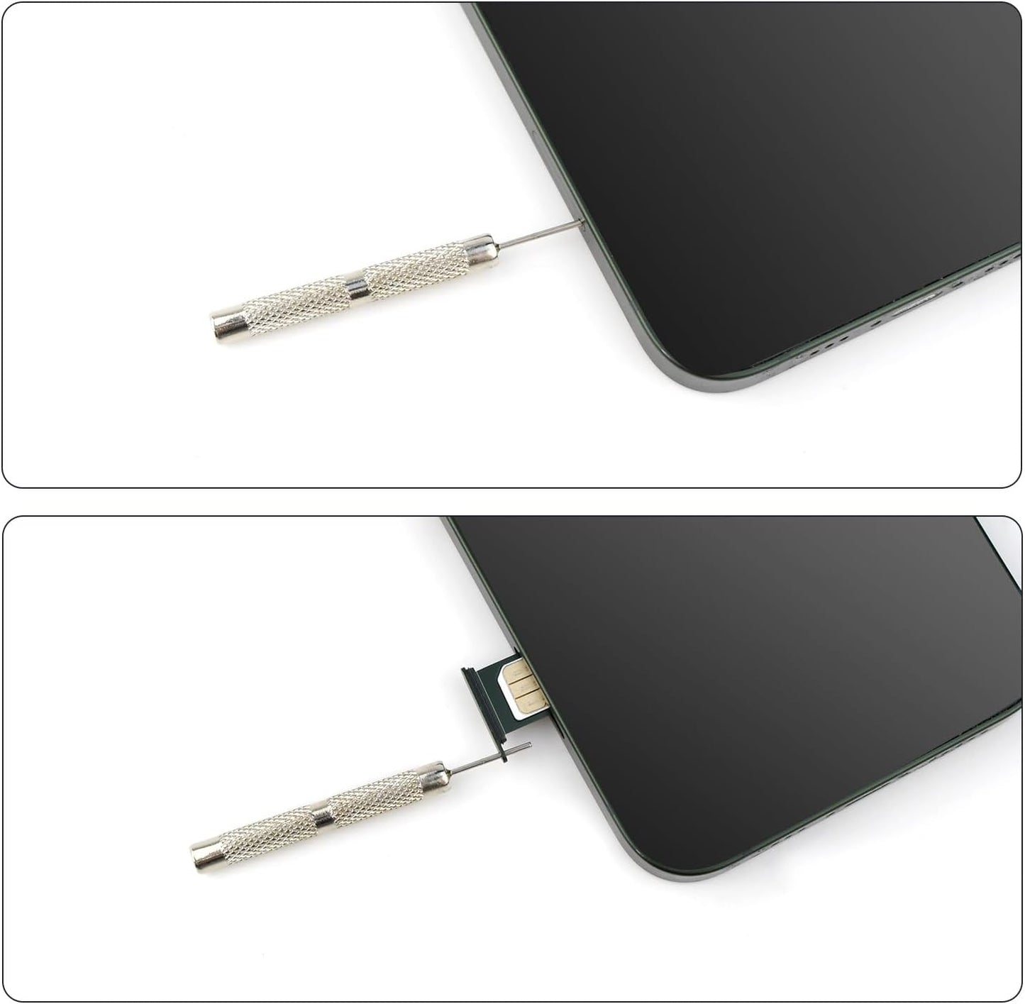 12 Pack SIM Card Removal Pin Tray Tool Eject Tools Compatible with iPhone iPad Samsung Galaxy HTC Smartphone V1258-DP02-A-966