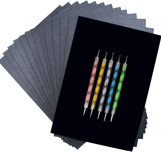 100 Sheets Carbon Transfer Paper Tracing for DIY Wood Working Canvas and Other Art Craft Surfaces Graphite & V1258-DP02-A-971