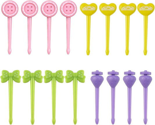 16 Pcs Fruit Picks for Kids Food Bento Lunch Box Cute Animal Toothpicks Accessories Toddler Mini Dinosaur V1258-DP02-A-993