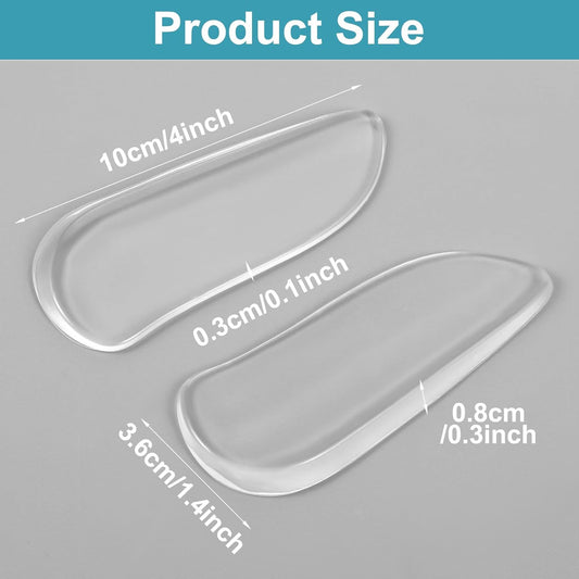 5 Pairs Medial & Lateral Heel Wedge Silicone Insoles, Corrective Adhesive Shoe Inserts for Foot Alignment V1258-DP02-B-1018