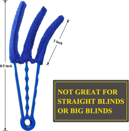 Window Blind Cleaner Duster Brush with 5 Microfiber Sleeves - Blind Cleaner Tools for Window Shutters Blind V1258-DP02-B-102