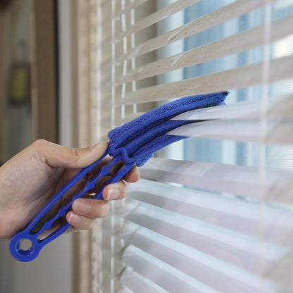 Window Blind Cleaner Duster Brush with 5 Microfiber Sleeves - Blind Cleaner Tools for Window Shutters Blind V1258-DP02-B-102