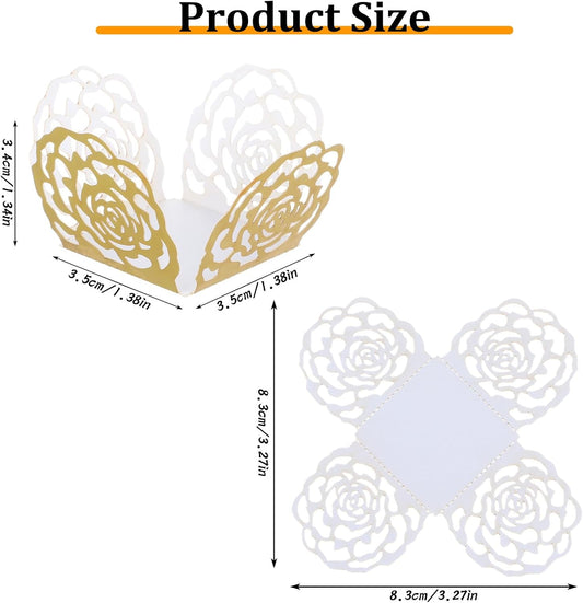 50PCS Gold Truffle Wrapper Cupcake Liners,Truffles Chocolate Candy Cups Cupcake Wrappers For Chocolate Muffin V1258-DP02-B-1020