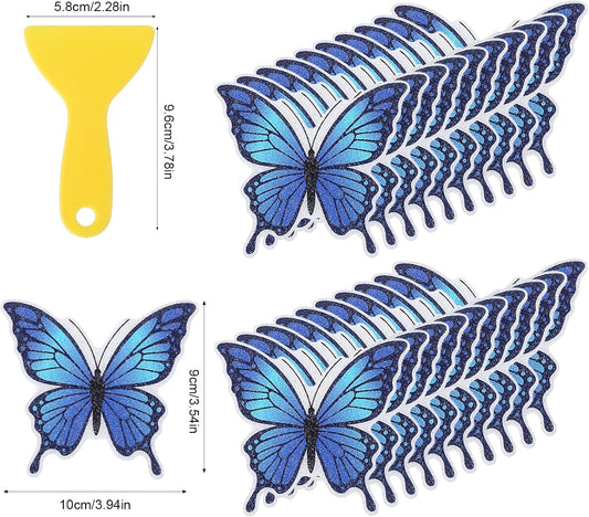 20 PCS Butterfly Non Slip Bathtub Stickers, Adhesive Anti Slip Decal Treads for Shower & Bath Tub with V1258-DP02-B-1024