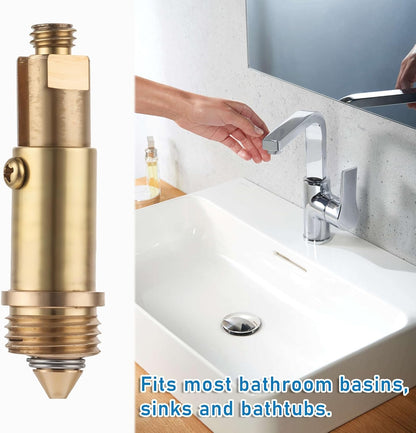 2 Pcs Basin Sink Clicker Pop Up Tub Drain Stopper Sink Pop Up Stopper Pop Up Bolt Basin Bath Sink Drain Click V1258-DP02-B-1039