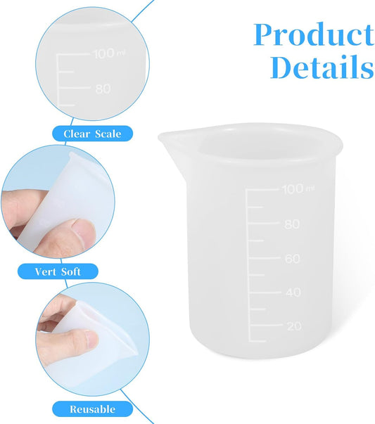 2Pcs Silicone Laundry Detergent Cup, Laundry Detergent Measuring Cup, Silicone Dispenser Cups Reusable for V1258-DP02-B-1041